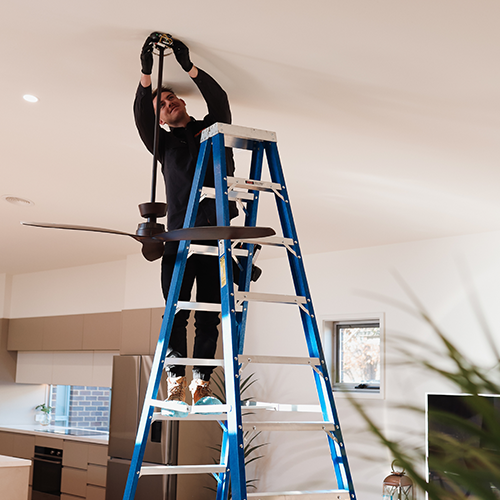 Ceiling Fan Installation Bendigo completed safely by local Residential Electrician Bendigo