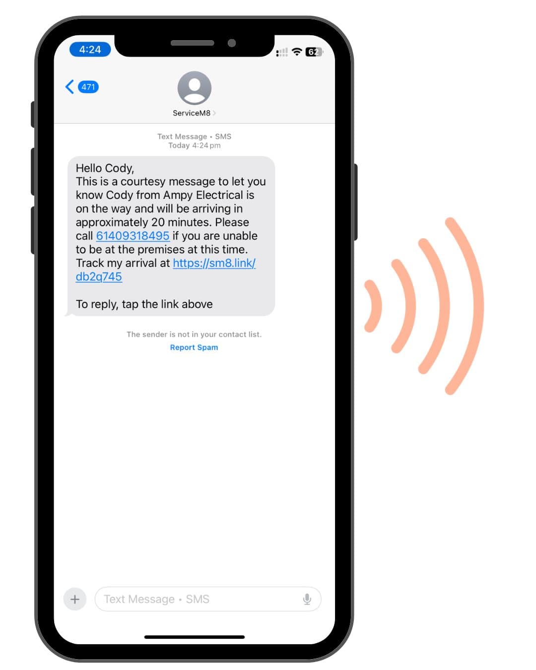 Residential Electrician Bendigo putting on blue boot covers at the front door before entering a customer's home