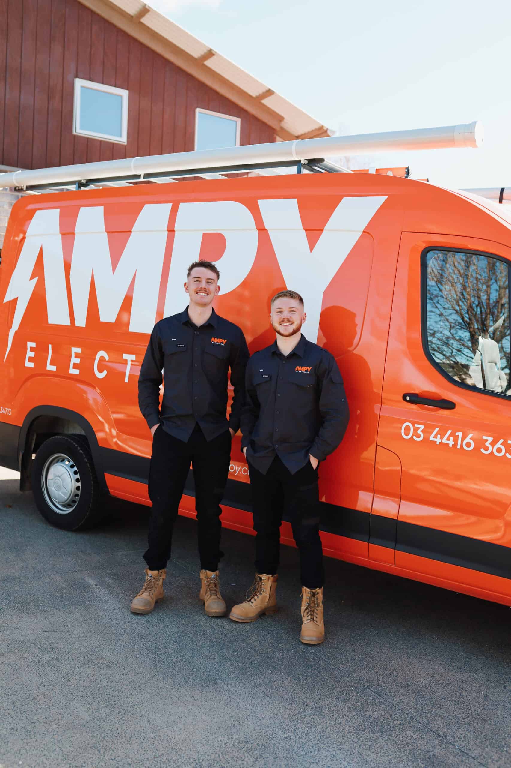 ampy-electrical-bendigo-two-technicians-van