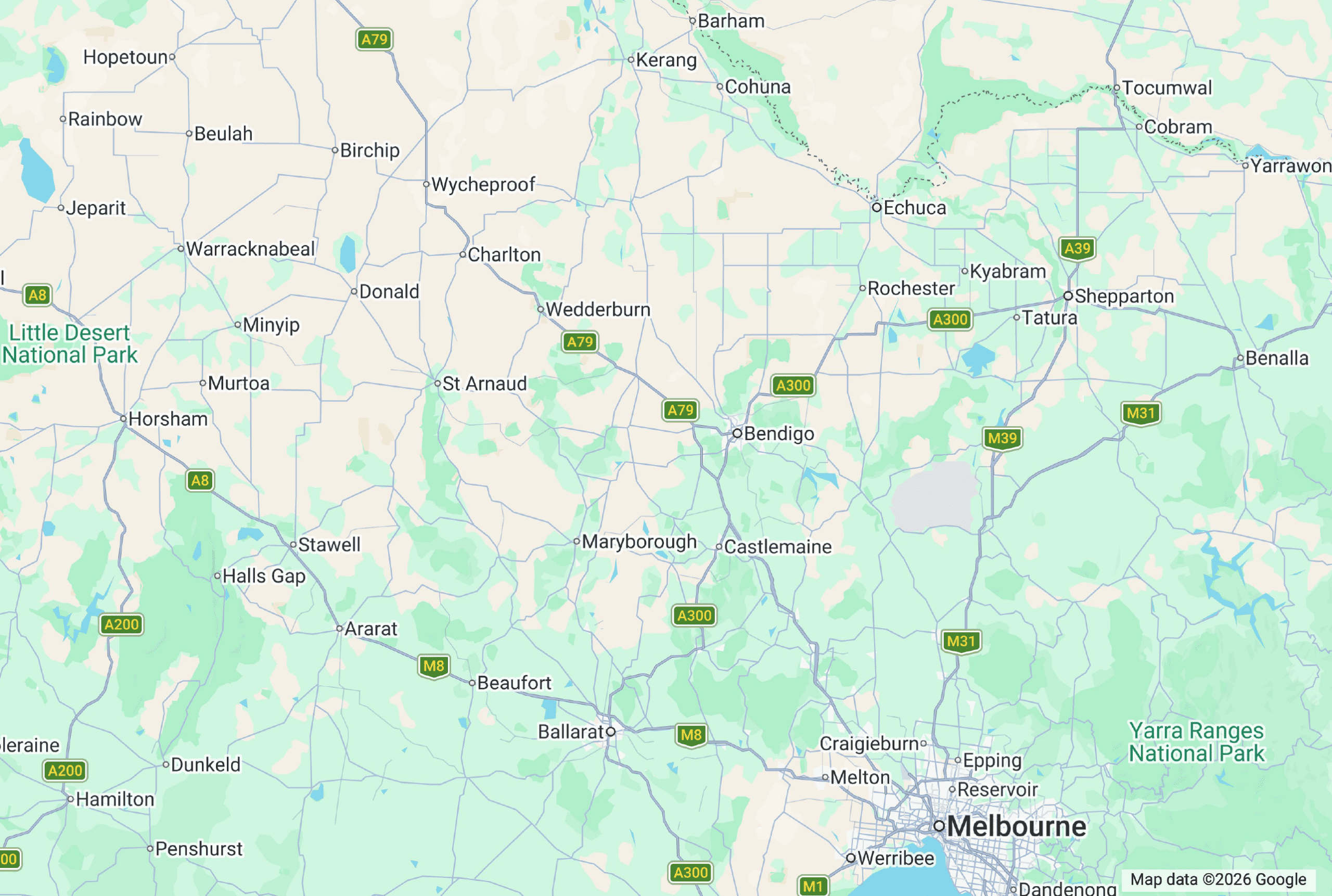 Map electricians bendigo vic 